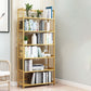 Modern Bamboo Etagere Bookshelf Bedroom Vertical Open Shelf Bookcase with Shelves