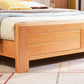 Scandinavian Beech Wood Bed with Legs and Sleigh Headboard in Natural Clearhalo 'Bedroom Furniture' 'Beds' 'furn' 'furn_beds' 'Furniture' 1200x1200_50c49baf-f05c-4e52-bea4-2c969438eceb