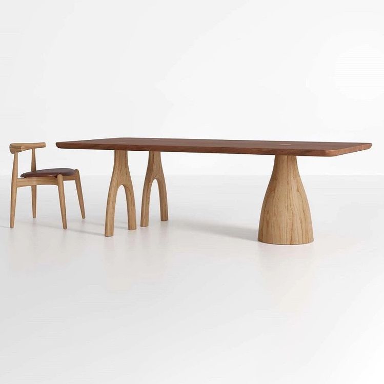 Rectangle Wood Dining Table for Restaurant Industrial Table with 3 Legs Clearhalo ' dining_table' 'Dining Tables & Seating' 'Dining Tables' 'furn' 'furn_dining_table' 'Furniture' 'furniture_dining_table' 'Kitchen & Dining Furniture' 'kitchen&dining_furn' 'kitchen' 'kitchen_dining_table' 1200x1200_50c5edcc-88fa-45bf-ab44-4e3241fa4e8d