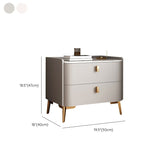 Classic Glam Bedside Cabinet Stone Bed Nightstand with 2 Drawers Clearhalo 'Bedroom Furniture' 'furn' 'furn_night_stand' 'Furniture' 'night_stand' 'Nightstands' 1200x1200_50c9b224-c07a-4def-8bbd-8fcf21ed04cc
