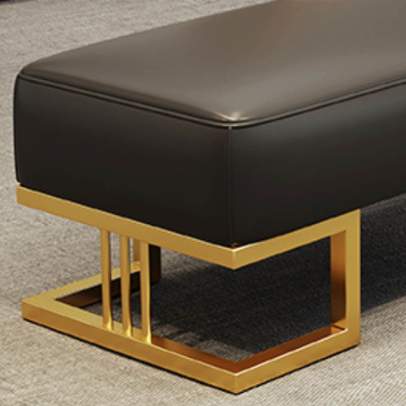 Panch d'ingresso glam Banca ammortizzata con sedioni in metallo rettangolo, larghezza 18 pollici