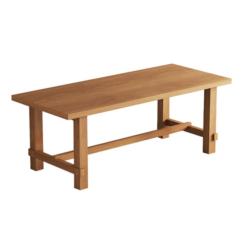 Modern Ash Wood Table for Restaurant Rectangle Dining Table with Trestle Base Clearhalo 'Dining Tables & Seating' 'Dining Tables' 'dining_table' 'furn' 'furn_dining_table' 'Furniture' 'furniture_dining_table' 'Kitchen & Dining Furniture' 'kitchen' 'kitchen_dining_table' 1200x1200_50cac4fe-ceac-40a7-bc72-6af7c1042f52
