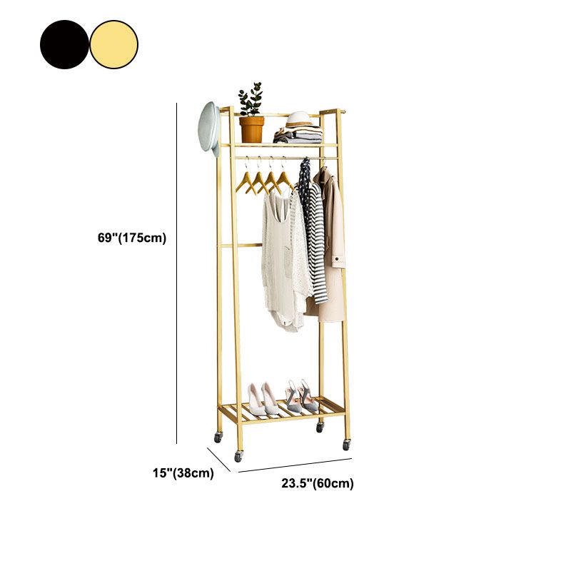 Glam Hall Stand Metall Freistehende Regale mitgeliefert