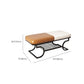Metal Entryway Bench Modern Rectangle Seating Bench with Upholstered Clearhalo 'Benches' 'Chairs & Seating' 'furn' 'furn_benches' 'Furniture' 'Living Room Furniture' 1200x1200_50cd8b73-1154-4609-8ce3-34a8c2fe5d47