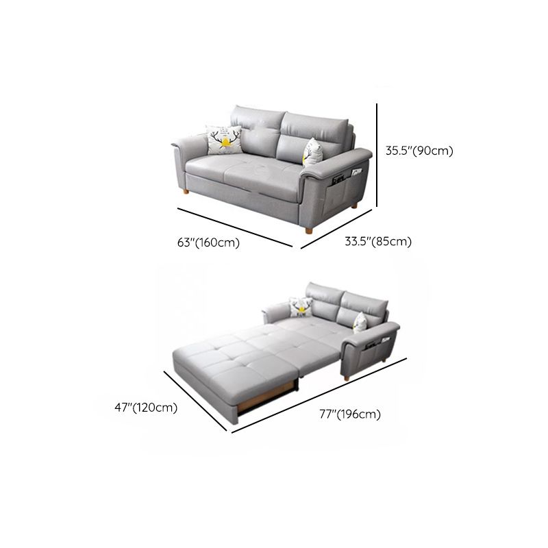33 "divano dormiente ampio contemporaneo futon grigio divano.