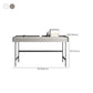 Modern Style Stone Office Task Rectangular Shape Writing Desk with 2-Legs