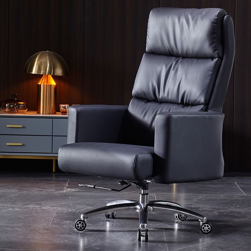 Contemporary PU Computer Chair Office Star Leather Executive Chair Clearhalo 'furn' 'furn_office_chair' 'Furniture' 'Office Chairs' 'Office Furniture' 'office_chair' 1200x1200_50cfba0a-5066-48ef-9b52-078feece869e