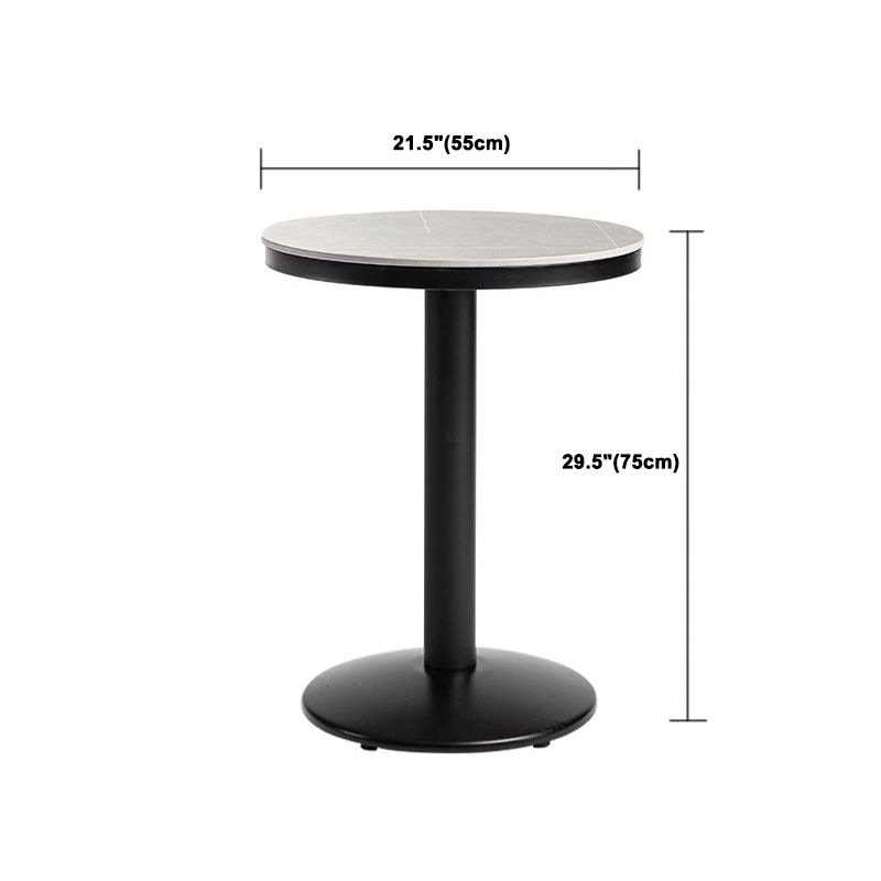 Modern 1/3 Pieces Bar Table Set Round Stone Counter Table with Backrest Stools Clearhalo 'Bar Furniture' 'furn' 'furn_home_bar_bar_sets' 'Furniture' 'Home Bars & Bar Sets' 'home_bar_bar_sets' 'Kitchen & Dining Furniture' 1200x1200_50d1d4db-edd5-40d7-a57a-c8bbe84eb093