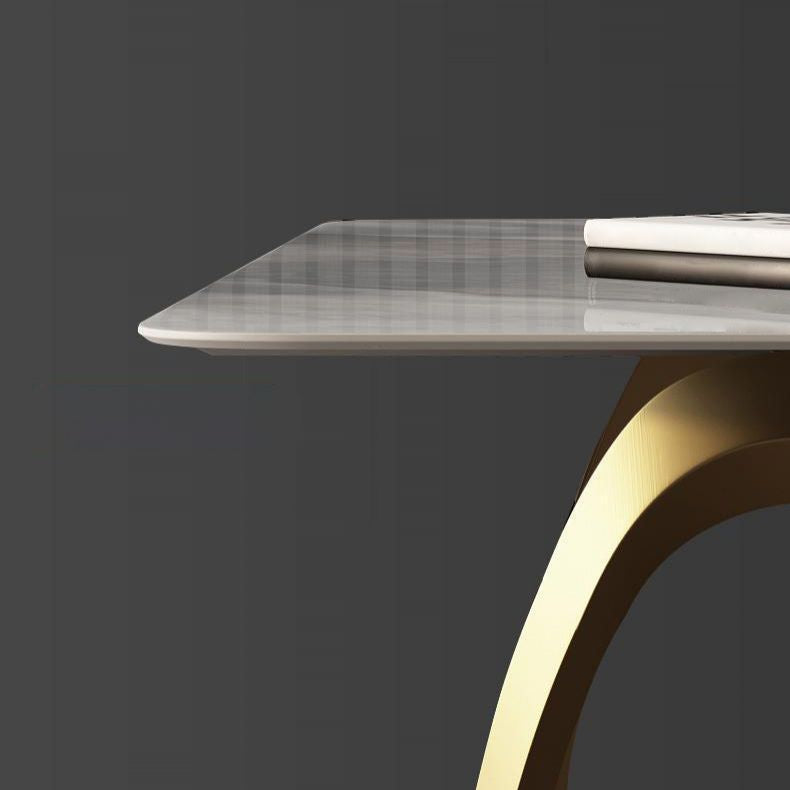 Luxury Sintered Stone Top Dining Set Rectangle 1/2/5/6/7 Pieces Dining Room Table Set Clearhalo 'Dining Room Sets' 'Dining Tables & Seating' 'dining_room_set' 'furn' 'furn_dining_room_set' 'Furniture' 'furniture_dining_room_set' 'Kitchen & Dining Furniture' 1200x1200_50d24d61-308a-4098-b01d-259537f41050