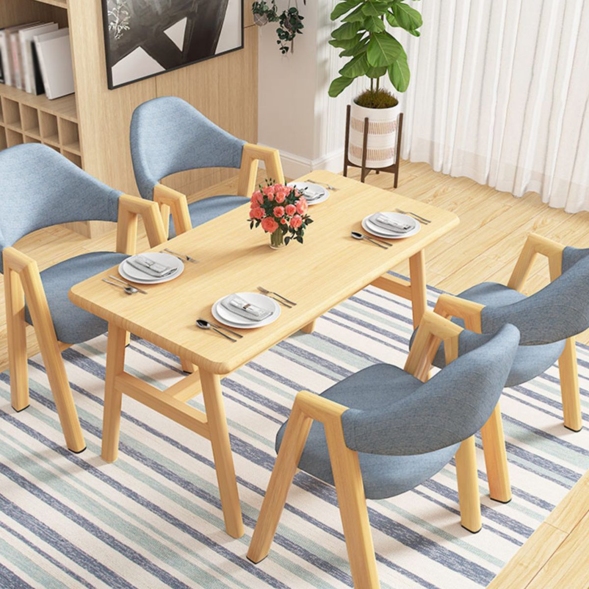Modern Restaurant Fabric Arm Chair Matte Finish Open Back Dining Chair Clearhalo ' kitchen&dining_furn' 'Dining Chairs' 'Dining Tables & Seating' 'dining_chair' 'furn' 'furn_dining_chair' 'Furniture' 'furniture_dining_chair' 'Kitchen & Dining Furniture' 'kitchen' 1200x1200_50d2a3f6-dccf-494b-b119-c91828c14ebe