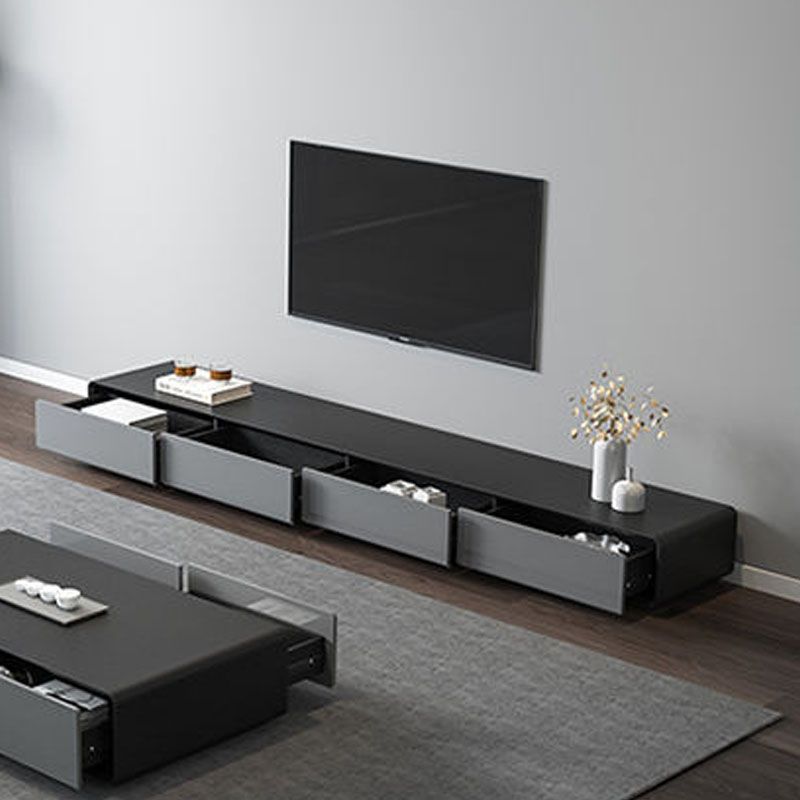 Contemporary 15.75-inch D TV Console Wooden TV Stand for TVs with Drawers Clearhalo 'furn' 'furn_tv_stands_entertainment_centers' 'Furniture' 'Living Room Furniture' 'TV Stands & Entertainment Centers' 'TV Stands & Media Storage Furniture' 'tv_stands_entertainment_centers' 1200x1200_50d2b700-29a2-4a38-8bd9-2a7439499ae6