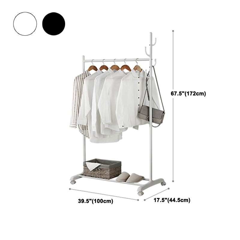 Edelstahl Open Armoire zeitgenössischer Schrank mit Kleidungsstange