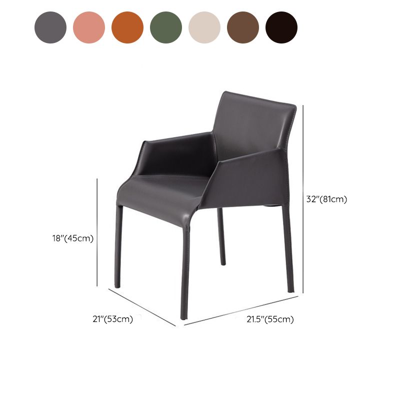 Sedia a braccio contemporanea sedia sala da pranzo solida per cucina