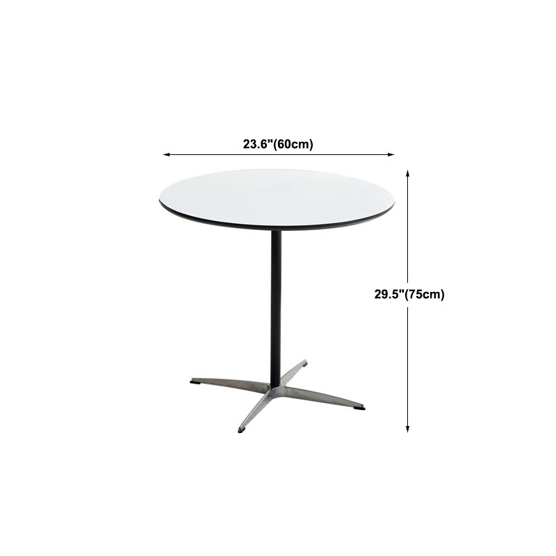 Scandinavian Coffee Table Round Wooden Cocktail Table Set for Living Room