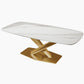 Luxury Home Sintered Stone Table Rectangle Table with Gold Pedestal Base Clearhalo ' dining_table' 'Dining Tables & Seating' 'Dining Tables' 'furn' 'furn_dining_table' 'Furniture' 'furniture_dining_table' 'Kitchen & Dining Furniture' 'kitchen&dining_furn' 'kitchen' 'kitchen_dining_table' 1200x1200_50d7cb8c-f43e-4fe4-9b67-241a311fb68a