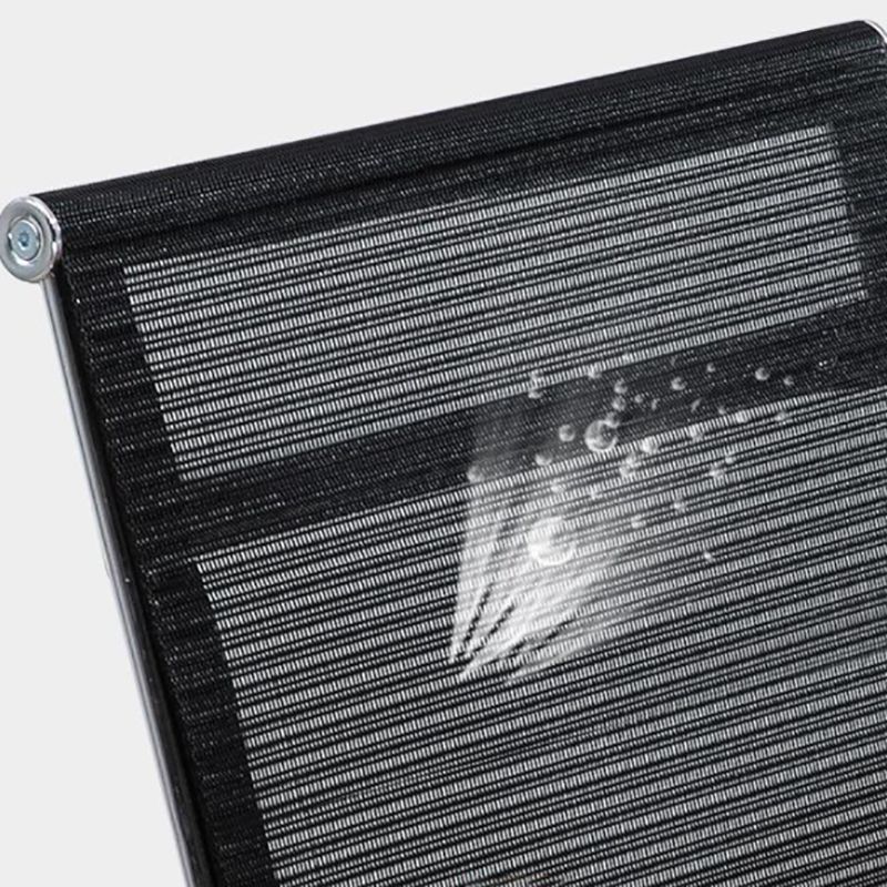 Chaise de chaise de dos du milieu du bureau à hauteur de chaise à bras fixe réglable avec roues