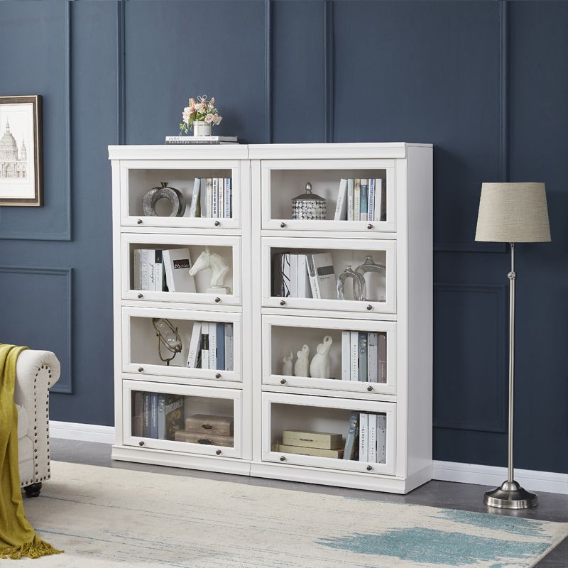 Contemporary Wooden Standard Bookcase Closed Back Bookshelf for Home Office Clearhalo 'Bookcases' 'furn' 'furn_bookcases' 'Furniture' 'furniture_bookcases' 'Office Furniture' 1200x1200_50dadfaa-b6a0-4812-b2a4-bbc41845737e