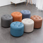 Mid-Century Modern Pouf Ottoman Genuine Leather Upholstered Tufted Round Ottoman Clearhalo 'furn' 'furn_ottomans_poufs' 'Furniture' 'Living Room Furniture' 'Ottomans & Poufs' 'ottomans_poufs' 1200x1200_50df2b09-ba20-4110-a781-f8195c04a726