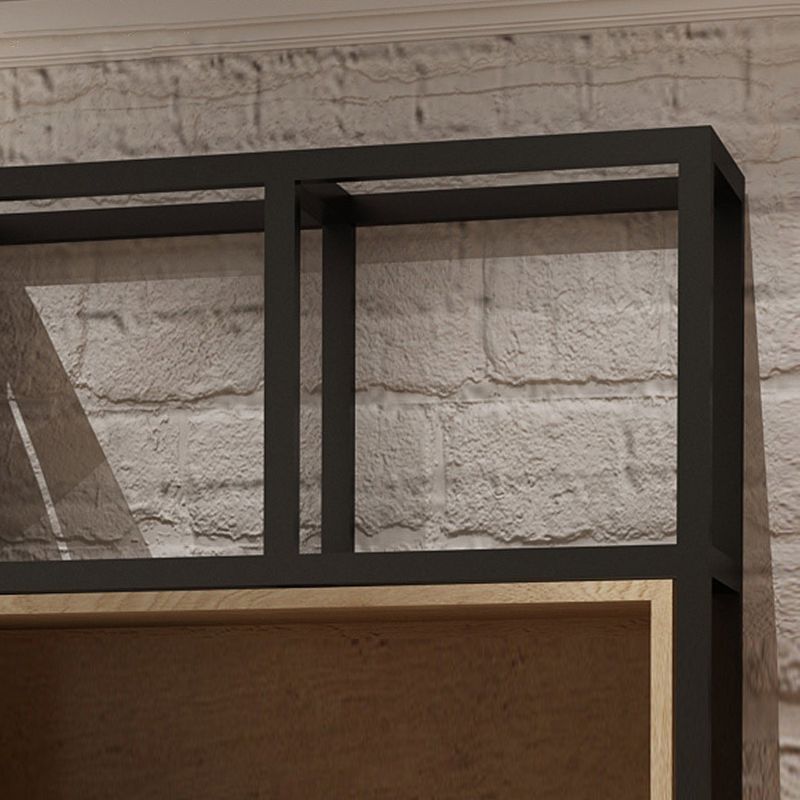 Estantería de estilo moderno estantería de madera de pino montada en la pared para la oficina en casa