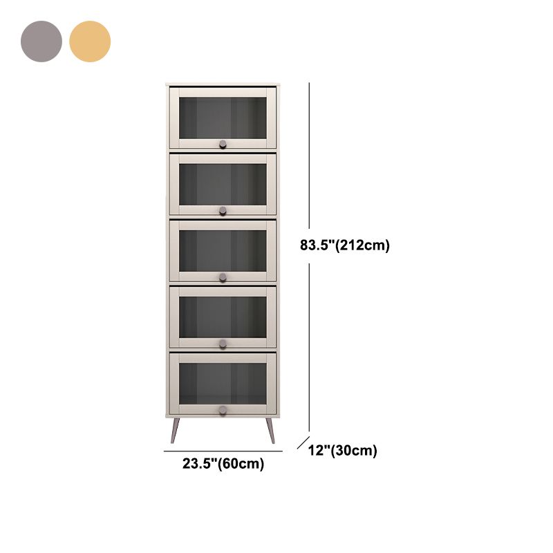 Manufactured Wood Glam Standard Bookcase Vertical Bookcase with Glass Doors Clearhalo 'Bookcases' 'furn' 'furn_bookcases' 'Furniture' 'furniture_bookcases' 'kitchen' 'kitchen_bookcases' 'Living Room Furniture' 'Office Furniture' 1200x1200_50e01273-cb19-49b0-a757-df52c785c413