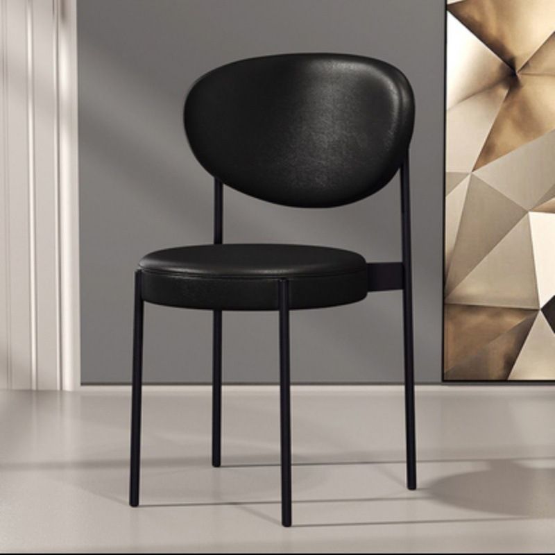 Metaal industriële stijl zijstoel 16 "Wide Open Back Dining zijstoel