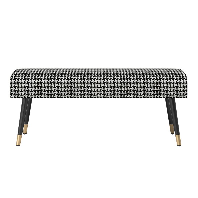 Glam Rectangle Seating Bench Cushioned Entryway and Bedroom Bench Clearhalo 'Benches' 'Chairs & Seating' 'furn' 'furn_benches' 'Furniture' 'Living Room Furniture' 1200x1200_50e38ba3-1698-4ed1-b0c1-b3fdd5fd4827