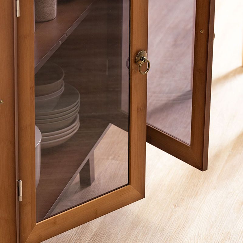 Armadio contemporaneo di stoccaggio del rettangolo in legno massimo