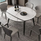 Contemporary Round Dining Table Sintered Stone Table with 4 Ash Solid Wood Legs Clearhalo ' dining_table' 'Dining Tables & Seating' 'Dining Tables' 'furn' 'furn_dining_table' 'Furniture' 'furniture_dining_table' 'Kitchen & Dining Furniture' 'kitchen&dining_furn' 'kitchen' 'kitchen_dining_table' 1200x1200_50e3c7d5-d40f-467b-bc64-079d58c20bfc