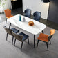 Industrial Standard Kitchen Dining Table Sintered Stone Rectangle Dining Table with 4 Legs Base Clearhalo ' dining_table' 'Dining Tables & Seating' 'Dining Tables' 'furn' 'furn_dining_table' 'Furniture' 'furniture_dining_table' 'Kitchen & Dining Furniture' 'kitchen&dining_furn' 'kitchen' 'kitchen_dining_table' 1200x1200_50e4364b-d465-482d-86eb-2635447759cf