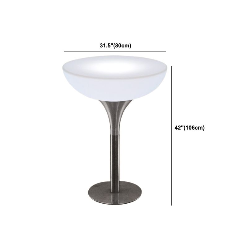 Polyethylene Round Table Industrial Style Restaurant Nightclub Lighting Bar Table Clearhalo 'Bar Furniture' 'Bar Tables' 'bar_tables' 'furn' 'furn_bar_tables' 'Furniture' 'Kitchen & Dining Furniture' 1200x1200_50e4c74d-987d-4964-8d2f-43c0cc445c28