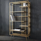 Libreria glam metal etagere scaffale per la sala di studio 70,9 "h x 11,8" w