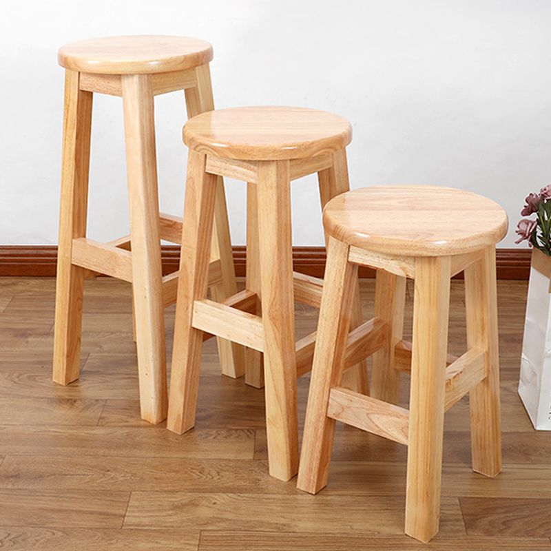 Modern Style Bar Stool Solid Wood Counter Stool for Dining Room Clearhalo 'Bar Furniture' 'Bar Stools' 'bar_stools' 'furn' 'furn_bar_stools' 'Furniture' 'Kitchen & Dining Furniture' 1200x1200_50e5fe5f-9330-473c-80c4-e1ccaf42d986