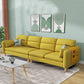 4-Seater Square Arm Sofa 92.1"/106.3" Wide Cushions Extra Long Slipcovered Sofa Clearhalo 'furn' 'furn_sofas' 'Furniture' 'furniture_sofas' 'kitchen' 'kitchen_sofas' 'Living Room Furniture' 'Sofa' 'sofas' 1200x1200_50e6d8b6-fe49-49ad-b39a-e655695b4aa5