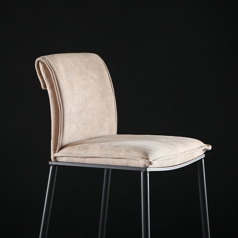 Armless Bar Stool Contemporary Low Back Dining Stool with Footrest Clearhalo 'Bar Furniture' 'Bar Stools' 'bar_stools' 'furn' 'furn_bar_stools' 'Furniture' 'Kitchen & Dining Furniture' 1200x1200_50e6e5d0-5183-42d8-8d9b-d1ea84246cd3