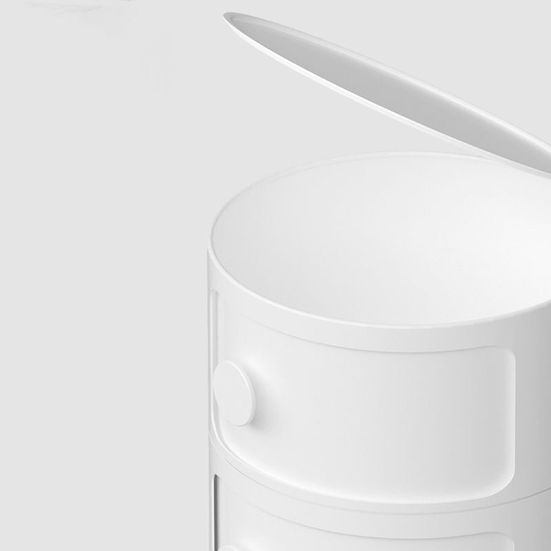 Comodino moderno comodino in plastica in plastica per soggiorno per soggiorno