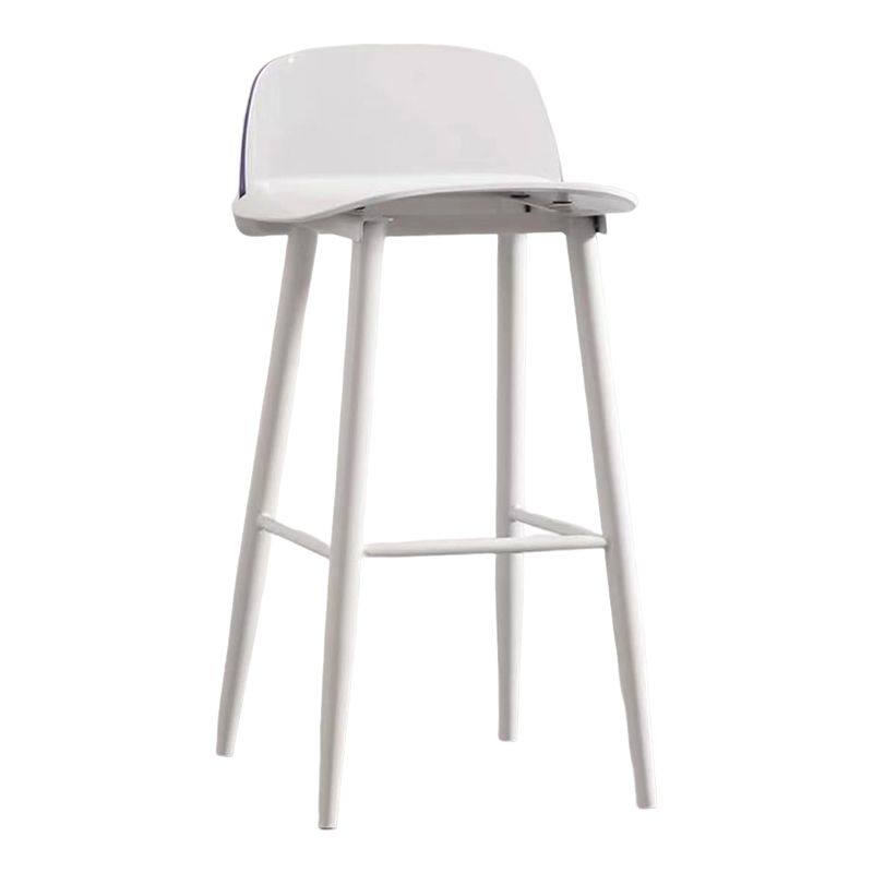 Modern Rectangle Bar and Counter Stool Low Back Stool with 4 Legs Clearhalo 'Bar Furniture' 'Bar Stools' 'bar_stools' 'furn' 'furn_bar_stools' 'Furniture' 'furniture_bar_stools' 'Kitchen & Dining Furniture' 1200x1200_50eaf361-d25a-4533-871a-9168b985e9d2