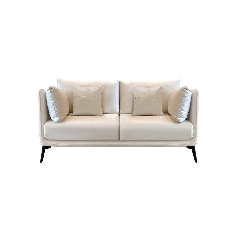 Stationary Stain Resistant Faux Leather Living Room Pillow Top Arm Modern Sofa Clearhalo 'furn' 'furn_sofas' 'Furniture' 'Living Room Furniture' 'Sofa' 'sofas' 1200x1200_50eda713-f7a7-4b76-ae7e-e5fbb808cd11