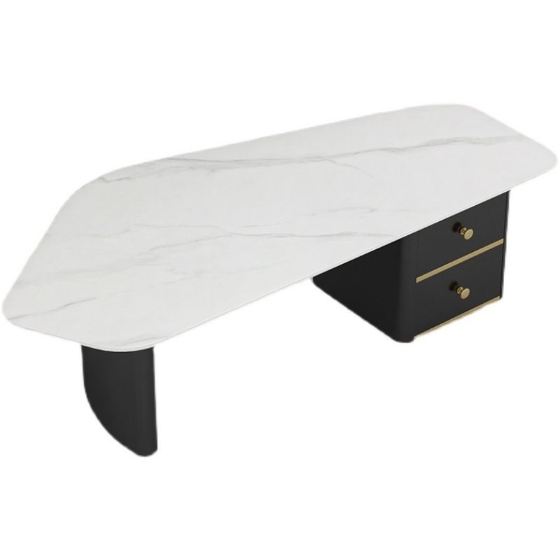 2 - Drawer Irregular Slate Coffee Table 15.7" H 1 Single Coffee Cocktail Table Clearhalo 'Coffee & Accent Tables' 'Coffee Tables' 'coffee_tables' 'furn' 'furn_coffee_tables' 'Furniture' 'Living Room Furniture' 1200x1200_50ef7e63-c6c5-4740-8840-712fe91e9d01