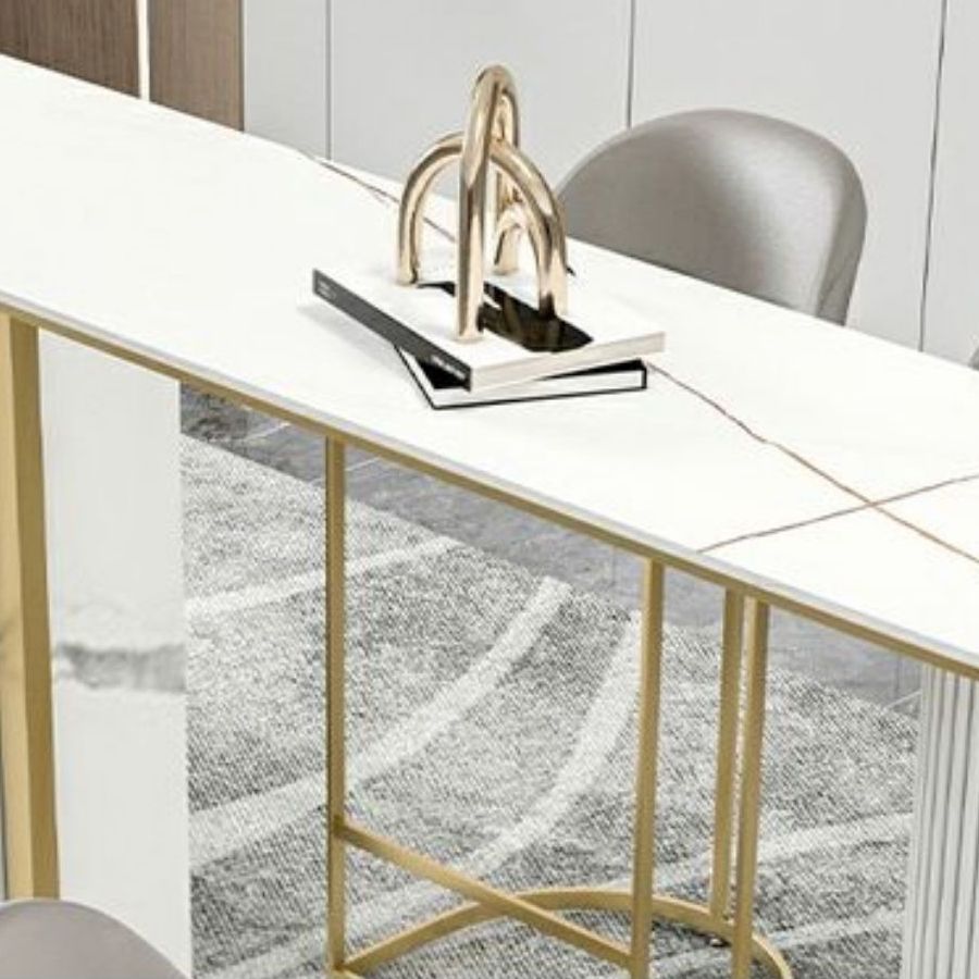 Modern 1/2/5 Pieces Bar Table Set Stone Counter Table with High Stools for Cafe Clearhalo 'Bar Furniture' 'furn' 'furn_home_bar_bar_sets' 'Furniture' 'Home Bars & Bar Sets' 'home_bar_bar_sets' 'Kitchen & Dining Furniture' 1200x1200_50f0730b-384f-4baf-ba7c-9ad68138da41