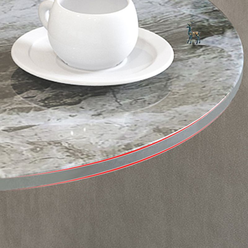 Modern 23.6" Tall Round Slate Top Side Table Iron Pedestal End Table Clearhalo 'Coffee & Accent Tables' 'End & Side Tables' 'end_side_tables' 'furn' 'furn_end_side_tables' 'Furniture' 'Living Room Furniture' 1200x1200_50f1116f-f72c-412d-8c1e-5222e9777cd6