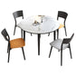 Contemporary Style 46'' Dining Table Stone Round Dining Room Collection for Indoor Clearhalo ' dining_table' 'Dining Tables & Seating' 'Dining Tables' 'furn' 'furn_dining_table' 'Furniture' 'furniture_dining_table' 'Kitchen & Dining Furniture' 'kitchen&dining_furn' 'kitchen' 'kitchen_dining_table' 1200x1200_50f3efe7-d310-49dc-ba82-3fc170c3ccf5