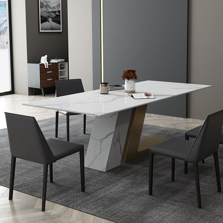 Contemporary 1/2/3/4/5/6/7 Pieces Dining Set Rectangle Dining Table Set Clearhalo 'Dining Room Sets' 'Dining Tables & Seating' 'dining_room_set' 'furn' 'furn_dining_room_set' 'Furniture' 'furniture_dining_room_set' 'Kitchen & Dining Furniture' 'kitchen&dining_furn' 'kitchen' 1200x1200_50f48801-2dfb-4bbf-b1b7-ab77c5d720fd