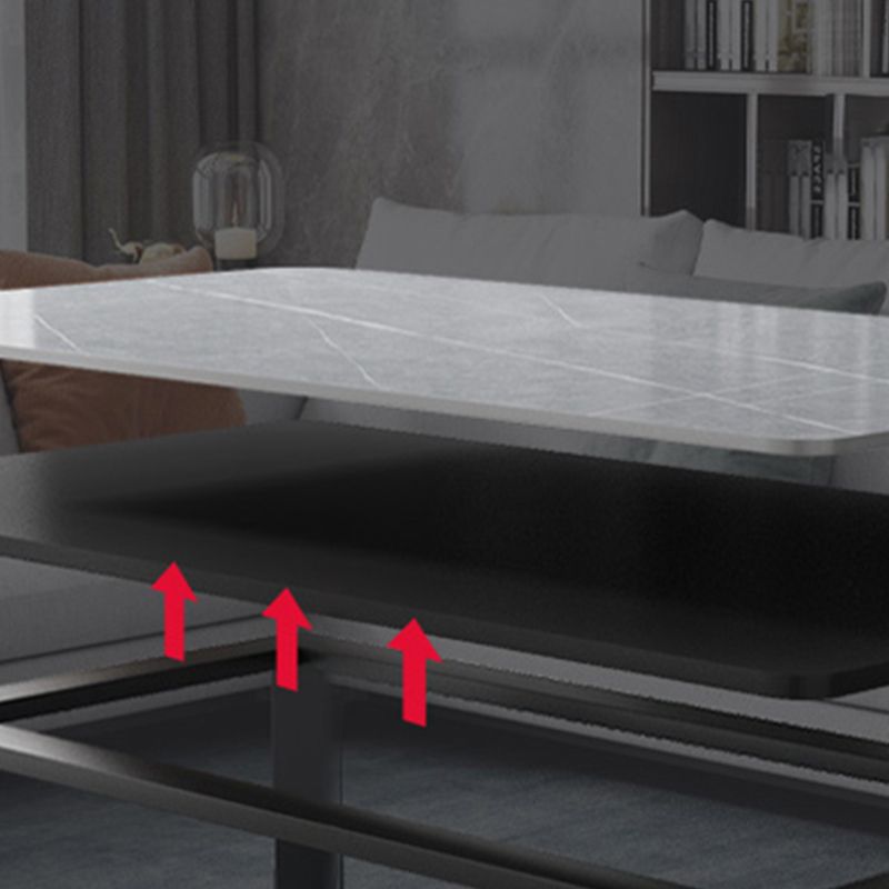 Single Coffee Table Slate Rectangular Coffee Table for Living Room Clearhalo 'Coffee & Accent Tables' 'Coffee Tables' 'coffee_tables' 'furn' 'furn_coffee_tables' 'Furniture' 'Living Room Furniture' 1200x1200_50f5ba06-5c2a-4c54-a3e5-d6381354537a