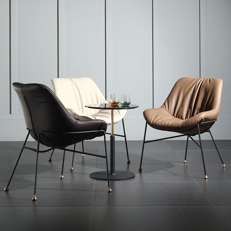 Contemporary Design PU Leather Dining Chairs Armless Solid Back Chair Clearhalo ' kitchen&dining_furn' 'Dining Chairs' 'Dining Tables & Seating' 'dining_chair' 'furn' 'furn_dining_chair' 'Furniture' 'furniture_dining_chair' 'Kitchen & Dining Furniture' 'kitchen' 1200x1200_50f6c8f1-63b5-48cc-9054-340743587262
