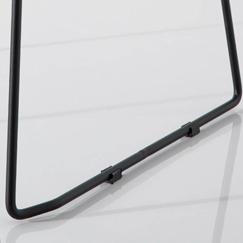 クッションと金属ベースを備えたモダンスタイルのバックレストカウンタースツール