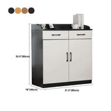 Modern Style Server Imitation Wood Sideboard with Door and Drawer for Dining Room Clearhalo 'buffet_sideboard' 'Buffets & Sideboards' 'furn' 'furn_buffet_sideboard' 'Furniture' 'Kitchen & Dining Furniture' 1200x1200_50f8fb1a-97a6-48fd-9047-a0971c9554a8