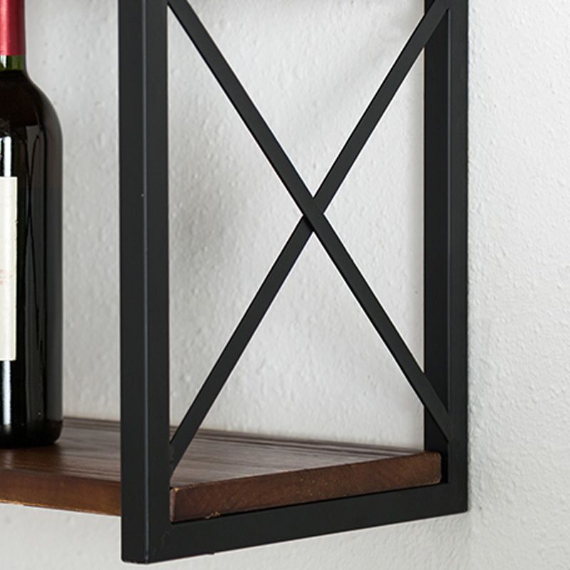 Industrial Style WoodBookshelf Wall Mounted Shelf Bookcase for Home Clearhalo 'Bookcases' 'furn' 'furn_bookcases' 'Furniture' 'furniture_bookcases' 'kitchen' 'kitchen_bookcases' 'Living Room Furniture' 'Office Furniture' 1200x1200_50f968f5-9e4b-413f-93bb-3bf7842fa06e