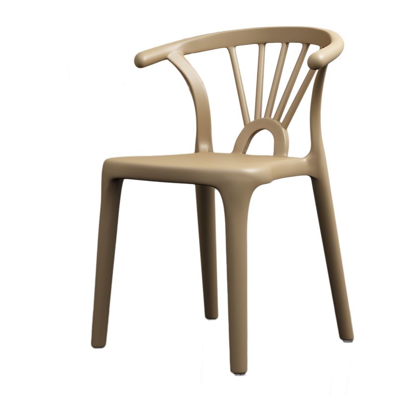 Scandinavian Plastic Side Chair Indoor-Outdoor Windsor Back Chair Clearhalo 'Dining Chairs' 'Dining Tables & Seating' 'dining_chair' 'furn' 'furn_dining_chair' 'Furniture' 'furniture_dining_chair' 'Kitchen & Dining Furniture' 1200x1200_50f9be2d-bf13-4795-9b31-f036501d42bf