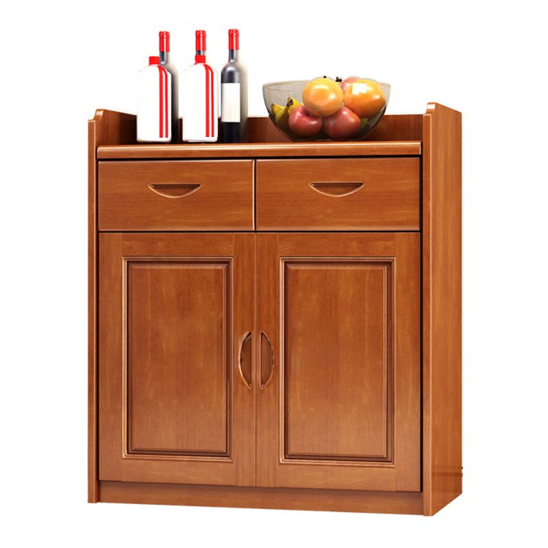 Tavolo a buffet in legno massiccio moderno scheda laterale in stile moderno con armadi e cassetti