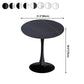 Modern Style Dining Table Round Sintered Stone Dining Table for Home Use Clearhalo ' dining_table' 'Dining Tables & Seating' 'Dining Tables' 'furn' 'furn_dining_table' 'Furniture' 'furniture_dining_table' 'Kitchen & Dining Furniture' 'kitchen&dining_furn' 'kitchen' 'kitchen_dining_table' 1200x1200_50fb04a8-413b-449d-8759-e91708438796